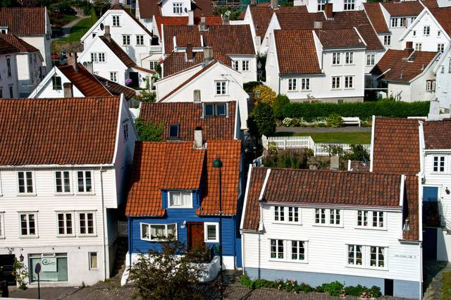 Characteristic wooden buildings (Stavanger).