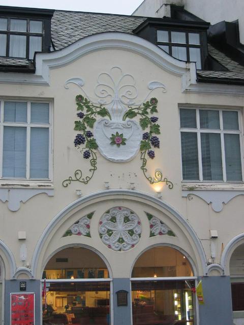 Jugendstil (Art Noveau) facade in Kirkegata