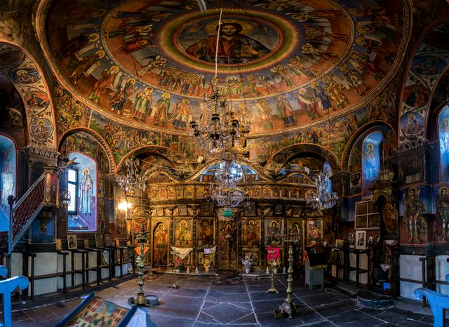 Frescoes inside the Church of the Assumption, Gari