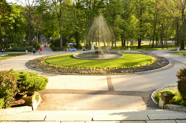 The park of Bukovička Banja Spa in Aranđelovac.