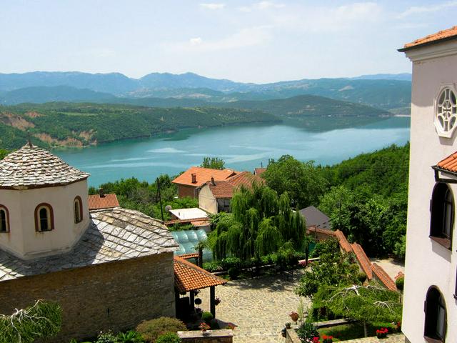 Looking to Lake Debar from Rajčica Monastery