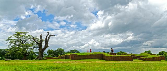 Remains of the Buddhist Mainamati civilization that flourished near Comilla between the 7th and 12th centuries CE