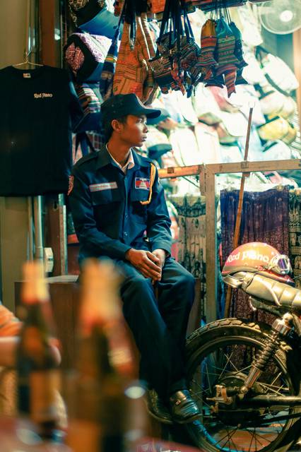 Policeman in Pub Street