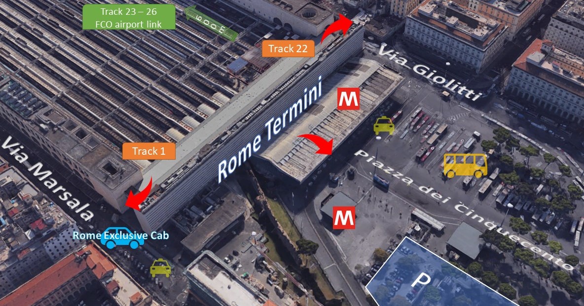 Rome Termini Central Tickets, Map, Live Departure, Howto