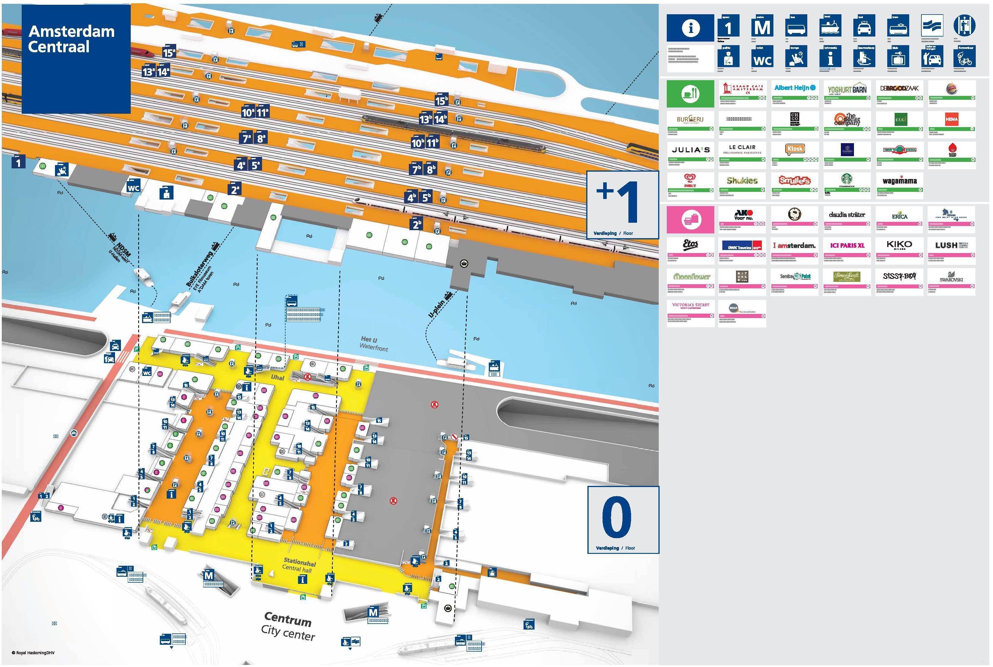 Tutustu 59 Imagen Amsterdamin Keskustan Kartta Abzlocal Fi   Amsterdam Centraal Plan  Hq