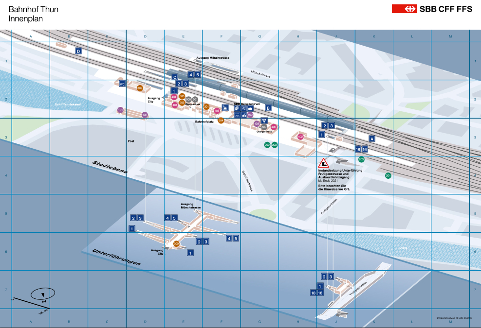 platform map