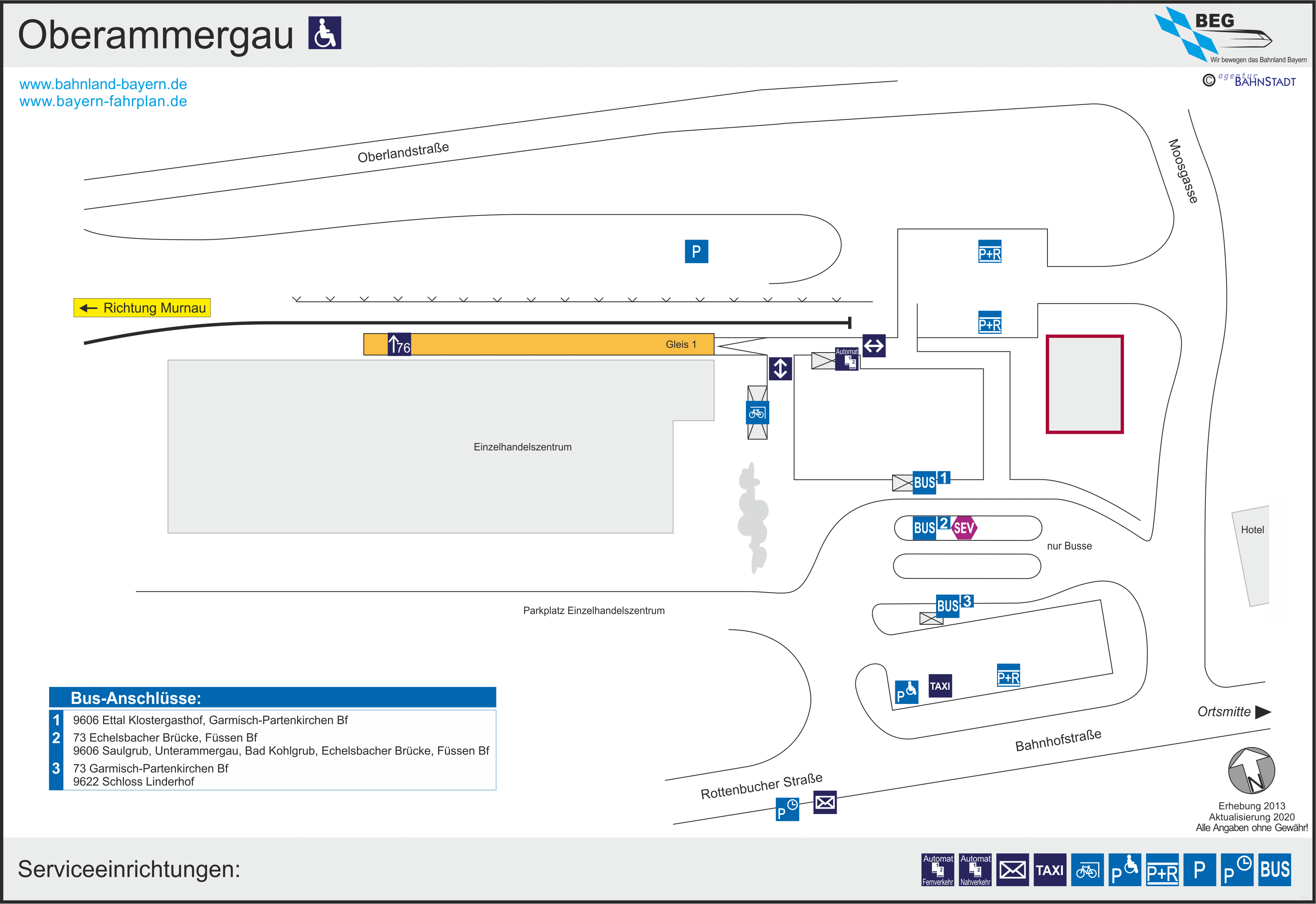 platform map