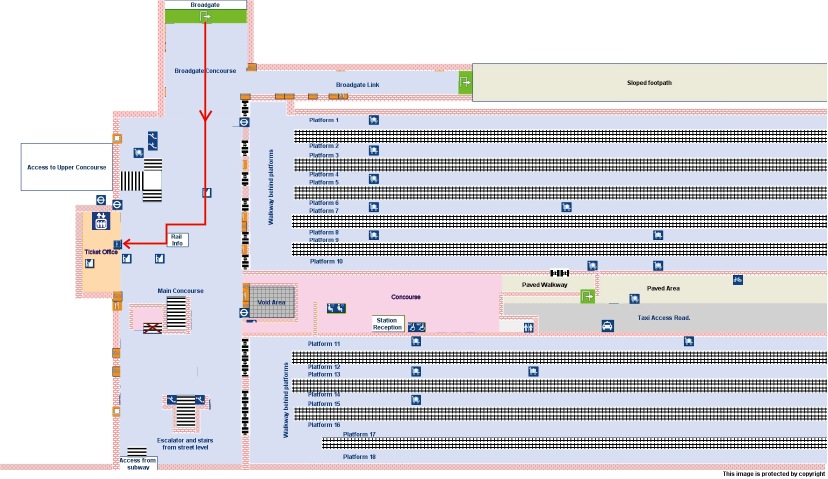platform map