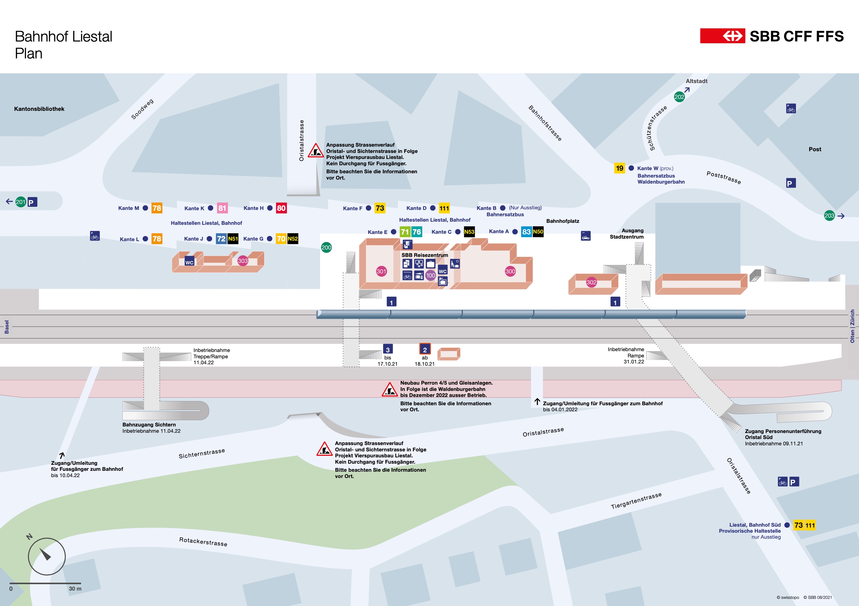 platform map