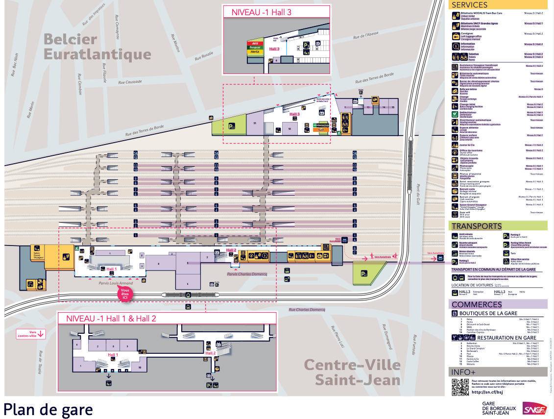 Bordeaux St Jean Map  Hq
