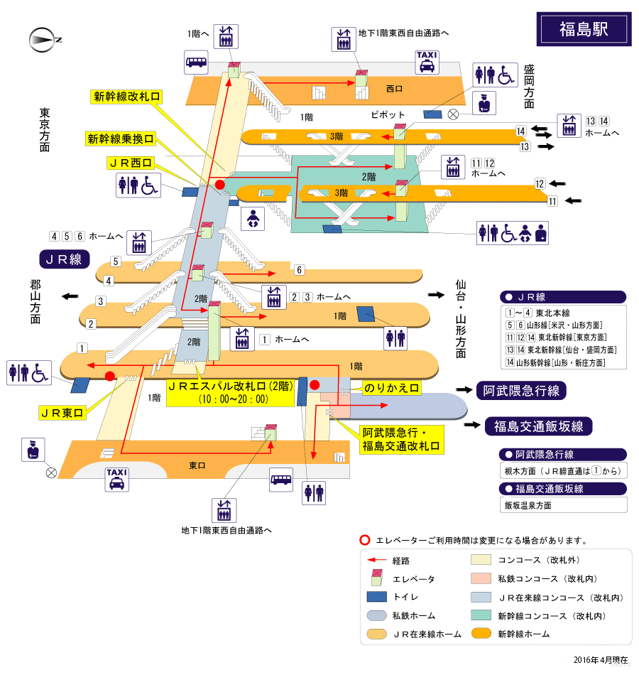 platform map