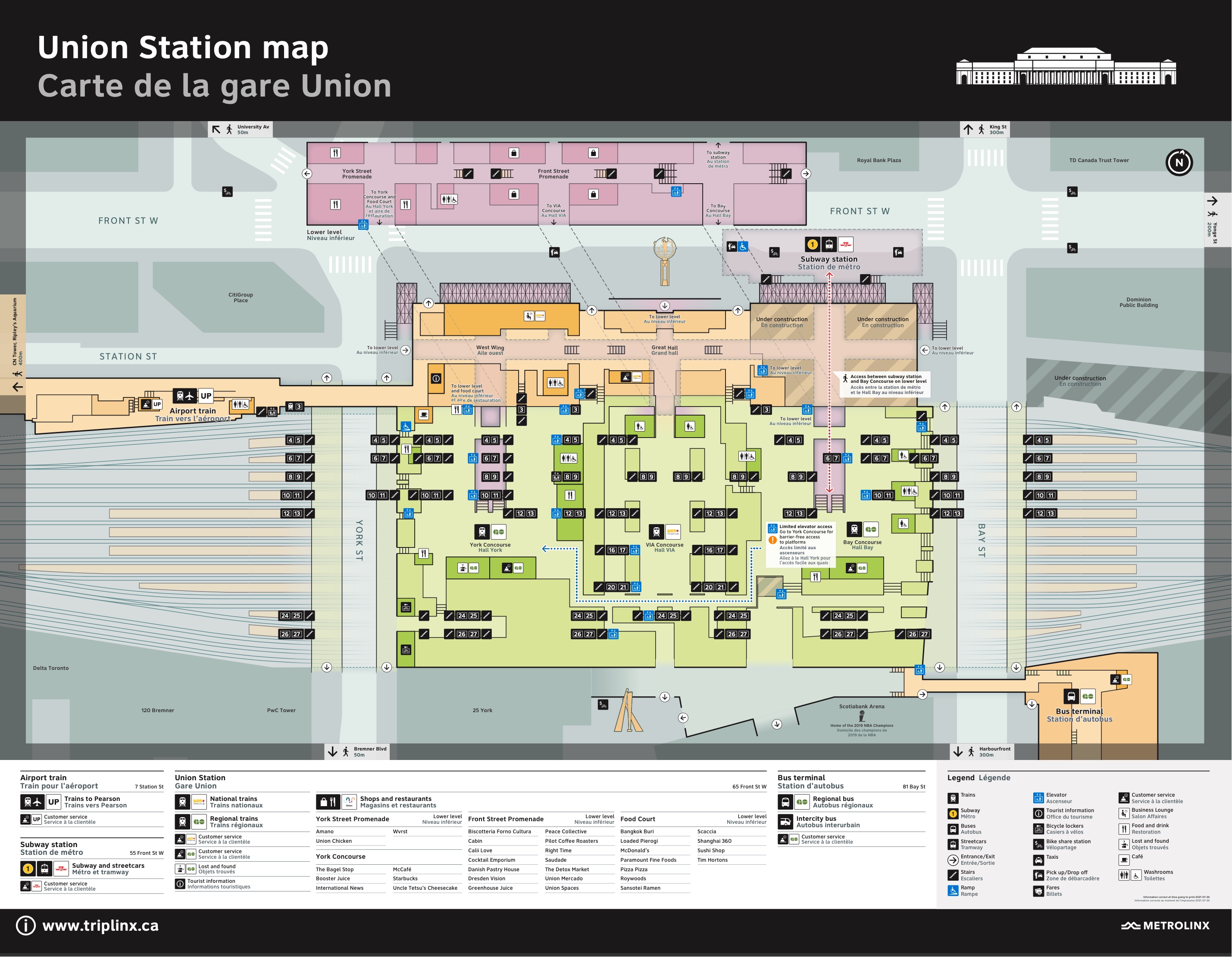 platform map