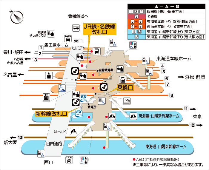 platform map