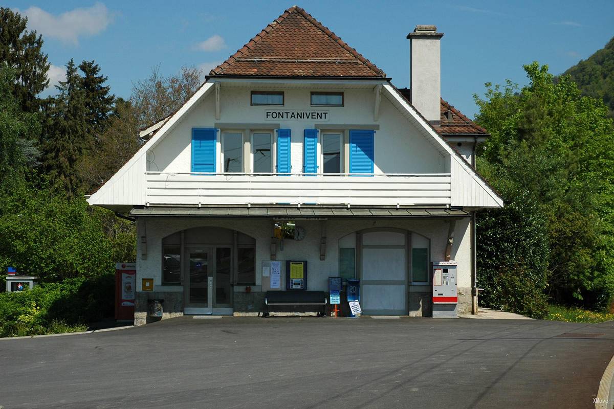 丰塔尼芬：车票、介绍、站内地图、实时出发到达、路线 G2Rail