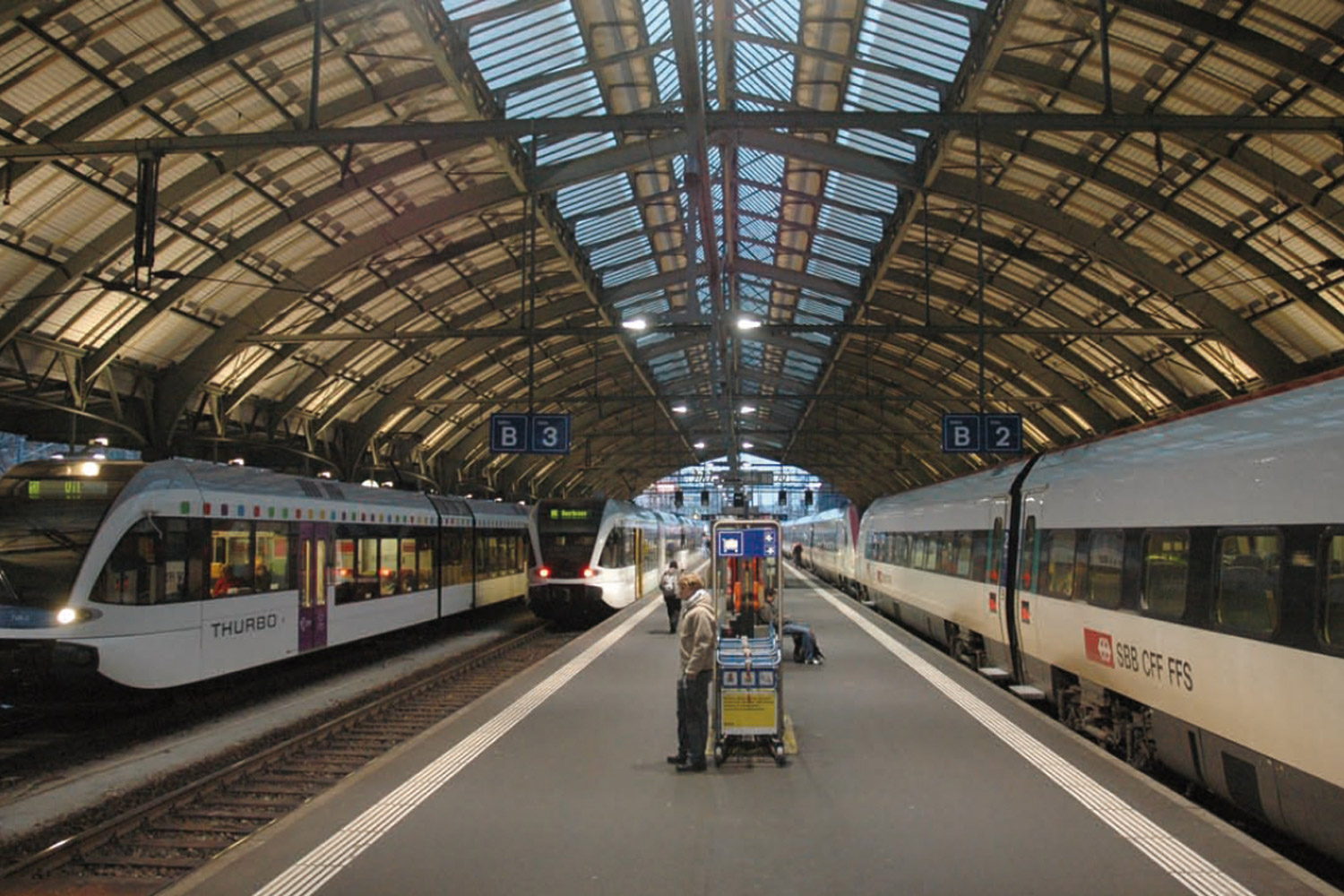 St Gallen Train Station Platforms