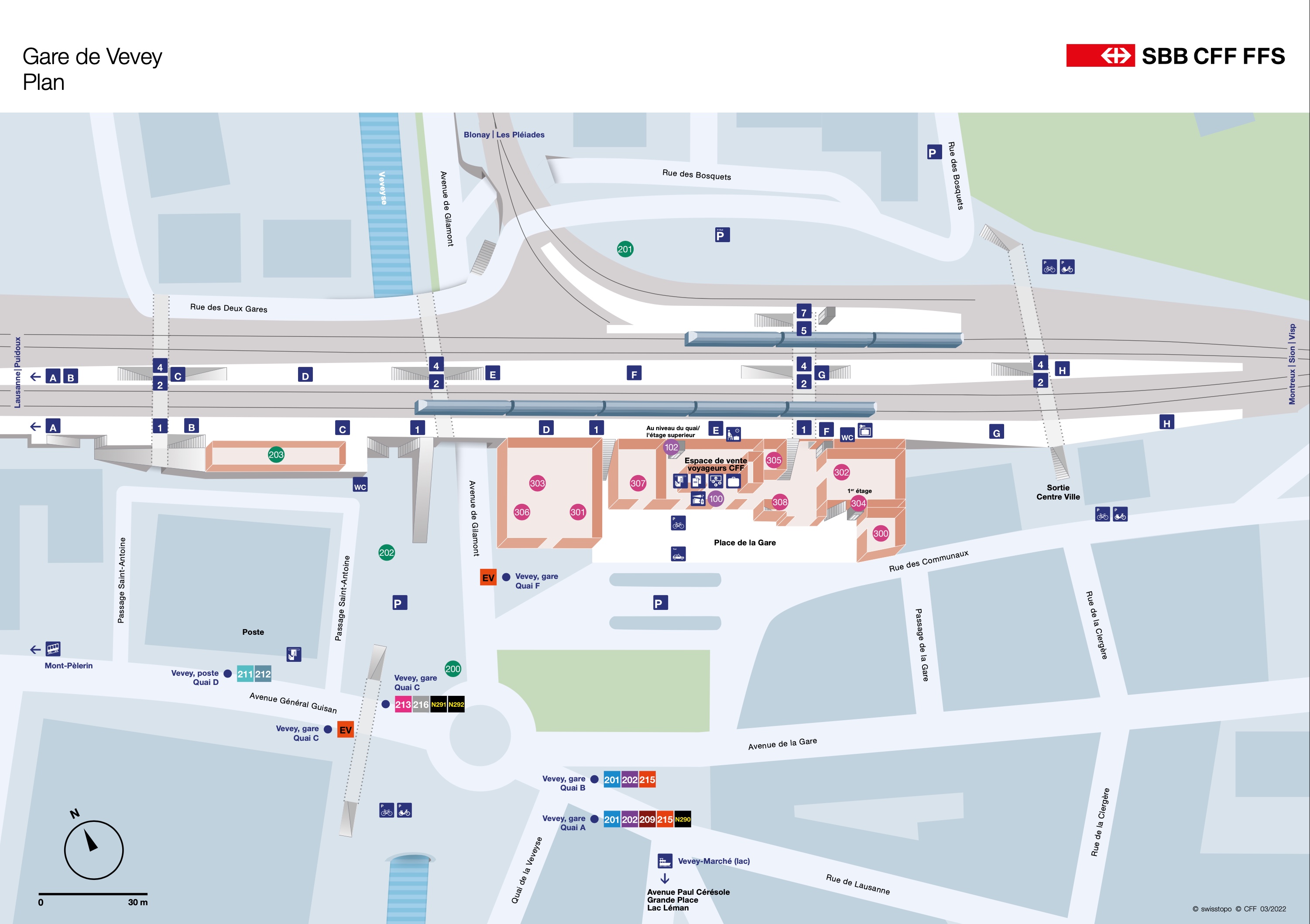 platform map