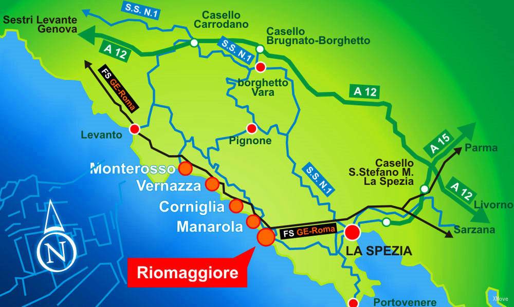 Riomaggiore Tickets Map Live Departure How to Routes G2Rail