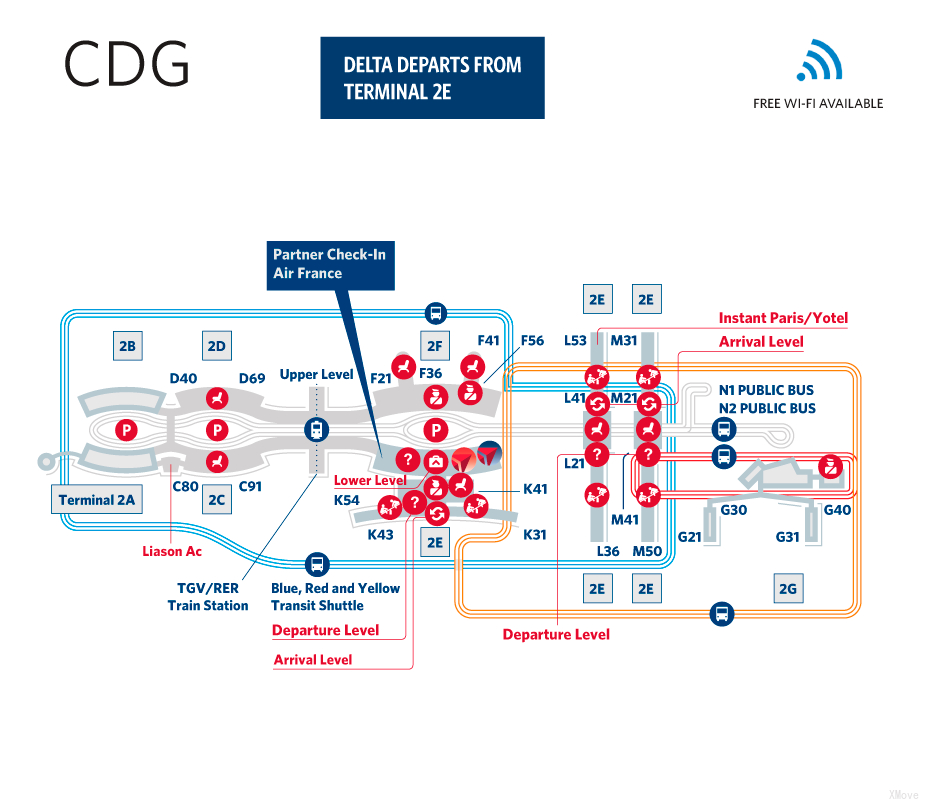 Paris Cdg Airport Map Maps And Terminals Charles De Gaulle Airport