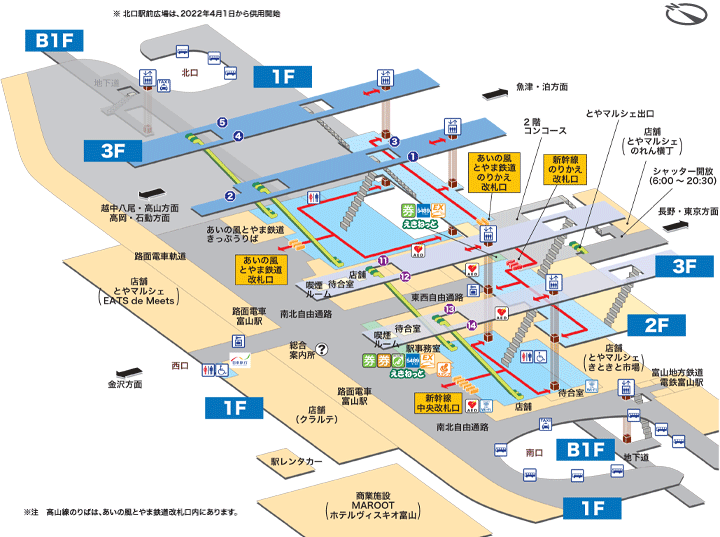 platform map