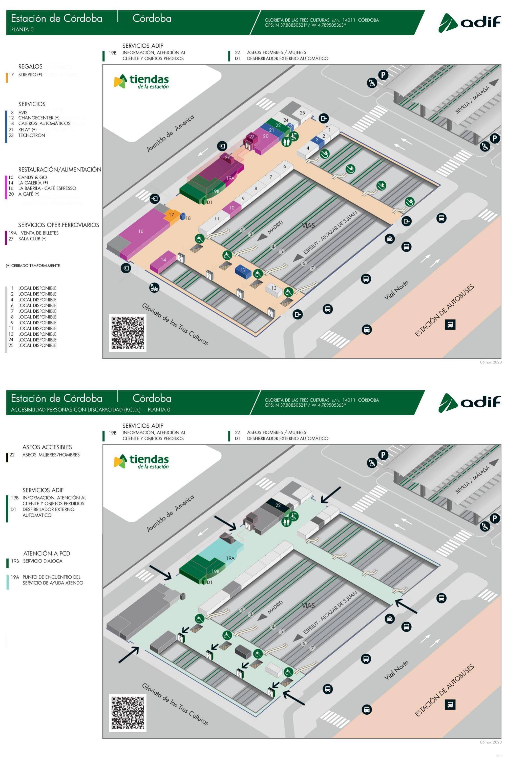 科尔多瓦中央火车站 车票 介绍 站内地图 实时出发到达 路线 G2rail海外火车票大巴票查询预定