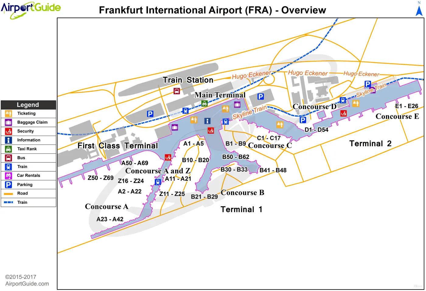 Frankfurt Airport Plan  Hq